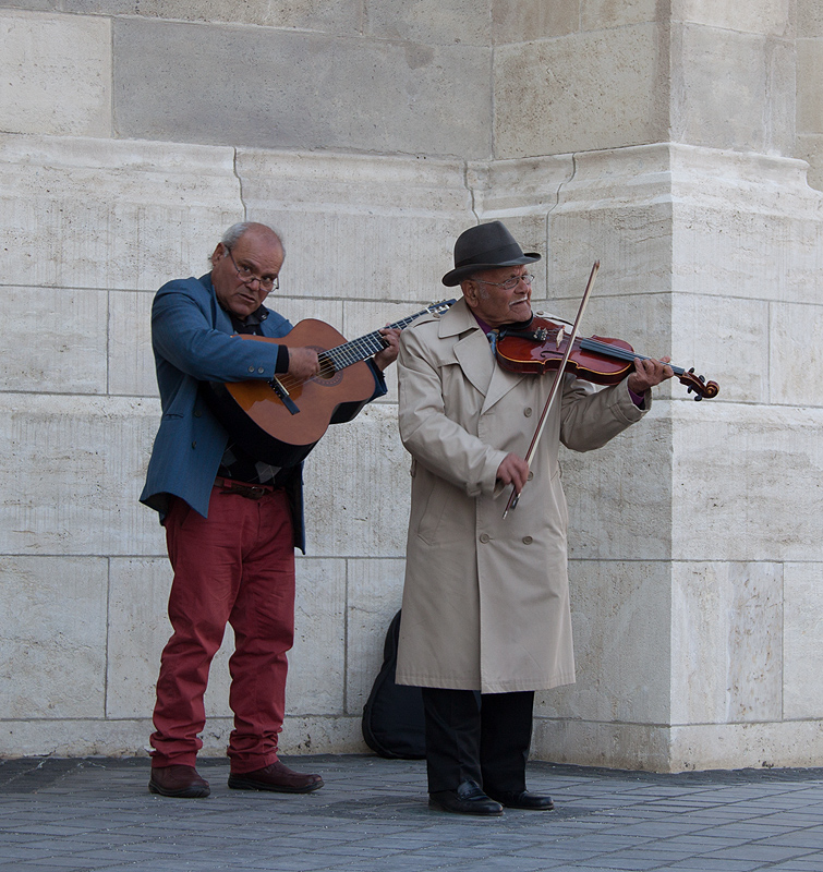 Ungarische Straßenmusiker
